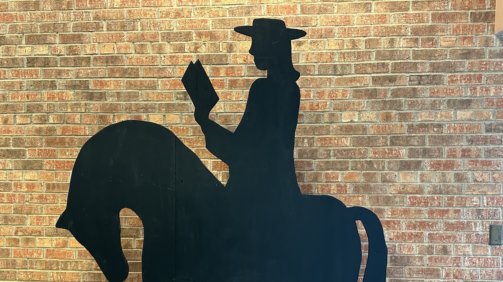Wesley on horseback