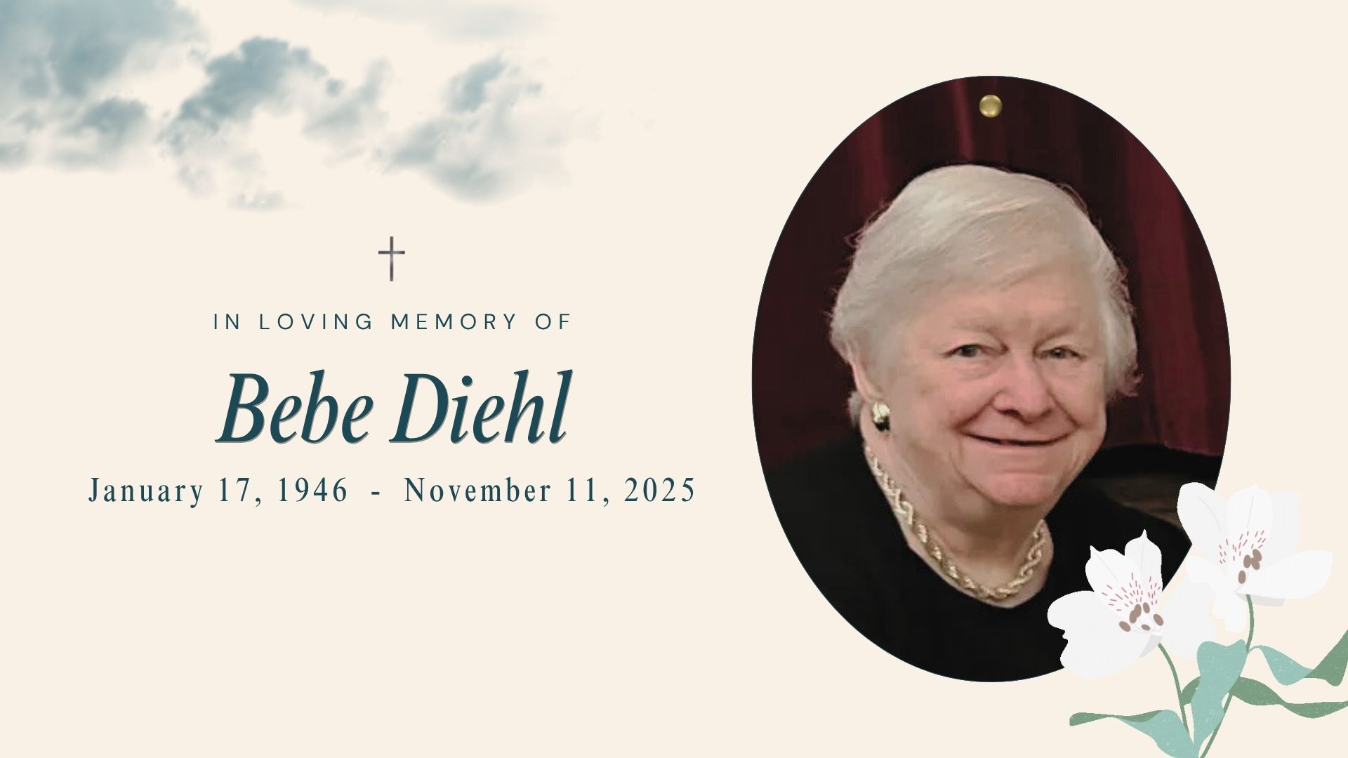 Funeral 11/21/2025 | Bebe Diehl
