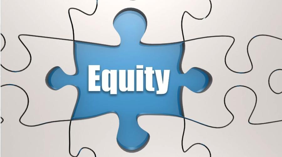 puzzle piece with word equity