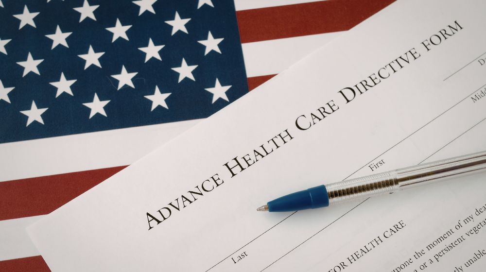 Advanced Medical Care and USA flag