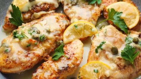 chicken pieces on platter