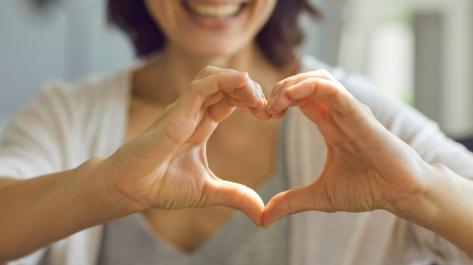 hands making a heart outline