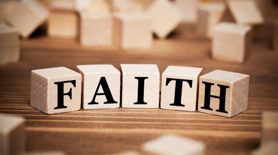 letters on blocks spelling FAITH